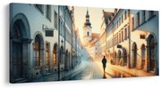 Картина на платно – Уличка при изгрев