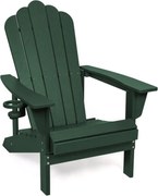 Зелено пластмасово градинско кресло Adirondack – Bonami Selection