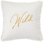 Декоративна възглавница atmosphera Wild Romance, 45x45 cm - Бял