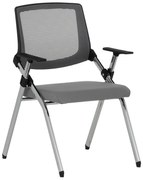 Посетителски стол Carmen 1704 - сив