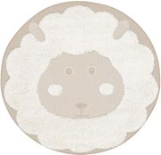 Килим Ribbonz-Екрю-Диаметър: 120 см.