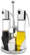 Horecano - Стъклен оливерник от 4 части на хромирана стойка SYDNEY 170мл + 40мл (490)