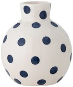 Бяла керамична ръчно рисувана ваза (височина 11 cm) Fian – Bloomingville