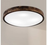 BRILAGI - Таванно осветително тяло CARVALHO SLIM SMOKEY 3xE27/60W/230V дъб Ø 47,5 см