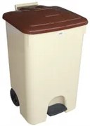 Пластмасов кош за отпадъци 85л. бежов (4265) - Senyayla