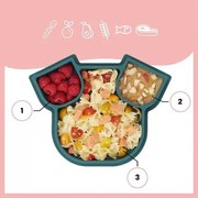 Babymoov - Силиконова чиния с разделения Eats' ISY - Куче