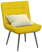 4012323 vidaXL Релаксиращ стол жълт 64x74x84 cm кадифе