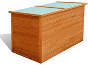 42702 vidaXL Градински сандък за съхранение, 126x72x72 см, дърво