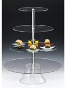 Alkan - Акрилна стойка на 4 нива кръгла 33x49x63см (ZCP 493)