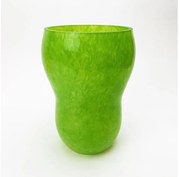 Стъклена ваза 20 см зелен