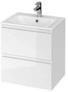 Cersanit S801-312-ECO - Стенно шкафче за баня с мивка MODUO бяло