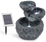 Blumfeldt Murach, каскаден фонтан, работа с батерии, 2 W, слънчев панел, 3 светодиода