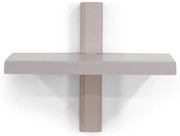 Кафяво-сив метален стенен рафт 28 cm Hola – Spinder Design