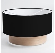 Универсален абажур KERIA, Ø 50 см, черен/кафяв