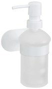 Бял самозалепващ стъклен диспенсер за сапун 200 ml Orea – Wenko