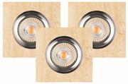 Spot-Light 2515339-Комплект 3x LED вградени лампи VITAR 1xGU10/5W/230V пясъчник