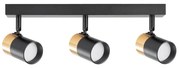 Zuma Line 2204BD-3-BK - Спот FORI 3xGU10/50W/230V черен/златист