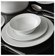 24-частов комплект за хранене от бял порцелан