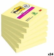 Лепящи Листчета Post-it Super Sticky Жълт 76 x 76 mm 6 Части (24 броя)