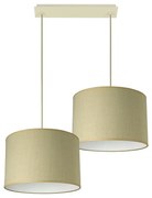 Пендел ЛИОН, крем, абажури Сами Екрю, 2xE27