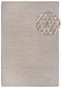 Бежов ръчно изработен килим със смес от вълна 120x170 cm Pradesh Linen White – Elle Decoration