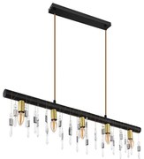 Globo 15532-5HB - Люстра на кабел KIRA 5xE14/40W/230V черна