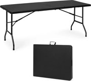 Сгъваема маса за кетъринг 180 см - черна