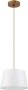 Пендел на кабел AIDA 1xE27/60W/230V, Ø 25 см, дъб/кафяв/бял