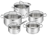 Комплект съдове 10 бр. от неръждаема стомана DUETTO+ G719SA55 – Tefal