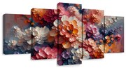 Картини от 5 части – Цветен взрив от цветя