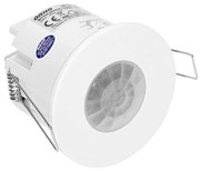 ORNO Датчик за движение PIR, за вграждане в таван, 360°, обхват D6m @ h2.5m, IP65, цвят Бял - OR-CR-267