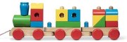 Melissa & Doug - Дървено цветно влакче за подреждане