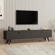 ТВ шкаф Paris от меламин – цвят антрацит 160×25×35 см
