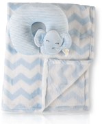 CANGAROO Одеяло с възглавница SAMMY СИНЬО