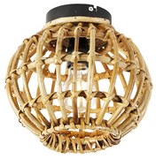 Ръстикална таванна лампа бамбук 25 см - Canna