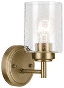 Kichler KL-WINSLOW-1W-NBR - Аплик WINSLOW 1xE27/60W/230V месинг