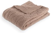 Кафяво одеяло от микроплюш 130x170 cm Aspen – Tiseco Home Studio