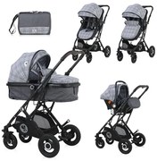 Бебешка количка SENA SET LORELLI - Grey SQUARED