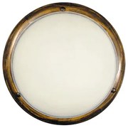 Плафониера ДЪРВО РЕТРО, ø400, кафяв, 2xE27