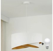 Brilagi - LED Пендел LYRA 1xE27/15W/230V бял/златист