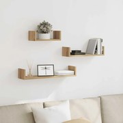 855793 vidaXL Стенни рафтове, 2 бр, дъб артизан, инженерно дърво446