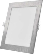 Вградено LED осветително тяло NEXXO LED/18W/230V 3000/3500/4000K сребристо 22,5x22,5 cm