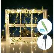 Aigostar - LED соларен гирлянд 50xLED/7м IP65 топла бяла olive