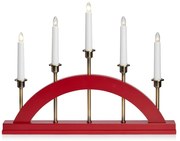 Червена коледна светлинна украса Bridge – Markslöjd