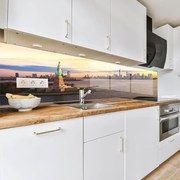 Стъклен АРТ гръб за кухня - Статуята на свободата