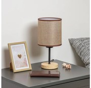 Brilagi - Настолна лампа NUBILA WOOD 1xE27/25W/230V дъб/кафяв