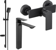 Mexen Alexa DS62 душ комплект, черен - 71214DS62-70