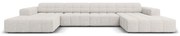 Светлосив ъглов диван (U-образен) Chicago - Cosmopolitan Design