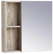 Горен шкаф за баня с огледало ICMC 6060-045 Сиена, PVC, дървесен цвят, 60x14x60см