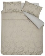 Светлокафяво двойно удължено спално бельо от жакард 230x220 cm Opulent Jacquard – Catherine Lansfield